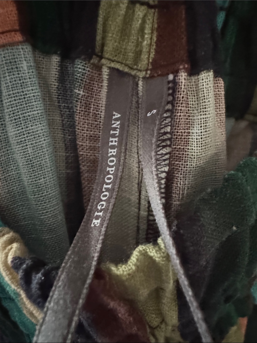 NWT ANTHROPOLOGIE MULTI STRIPE LINEN BLEND SOMERSET PANTS. SIZE S. - Picture 11 of 17